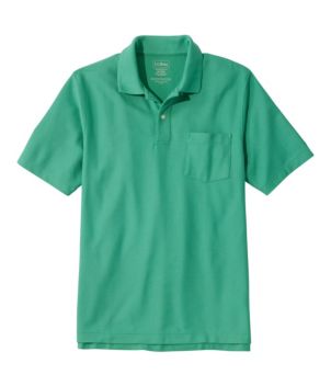 Men's Premium Double L® Polo, Hemmed Short-Sleeve with Pocket