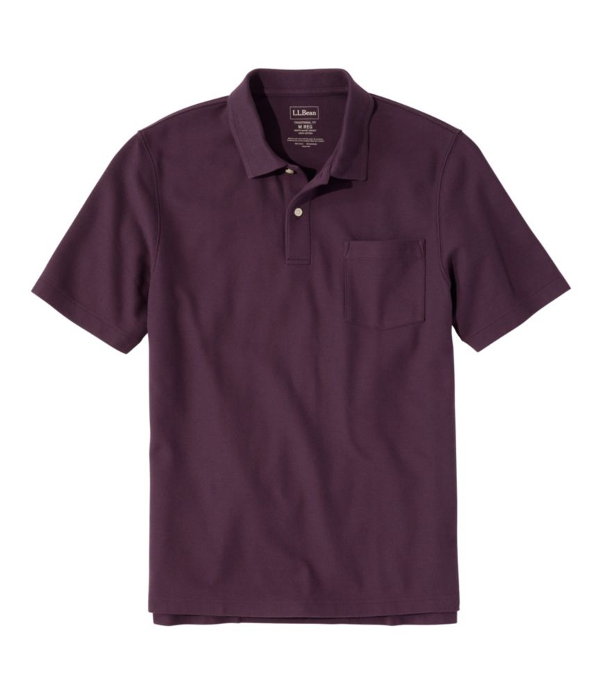 Men's Premium Double L® Polo, Hemmed Short-Sleeve with Pocket