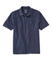 Men's Premium Double L Hemmed-Sleeve Polo with Pocket, Classic Navy, small image number 0