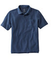 Men's Premium Double L Hemmed-Sleeve Polo with Pocket, Vintage Indigo, small image number 0
