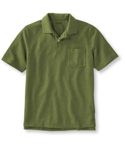 Men's Premium Double L Polo, Hemmed Short-Sleeve With Pocket | Free ...