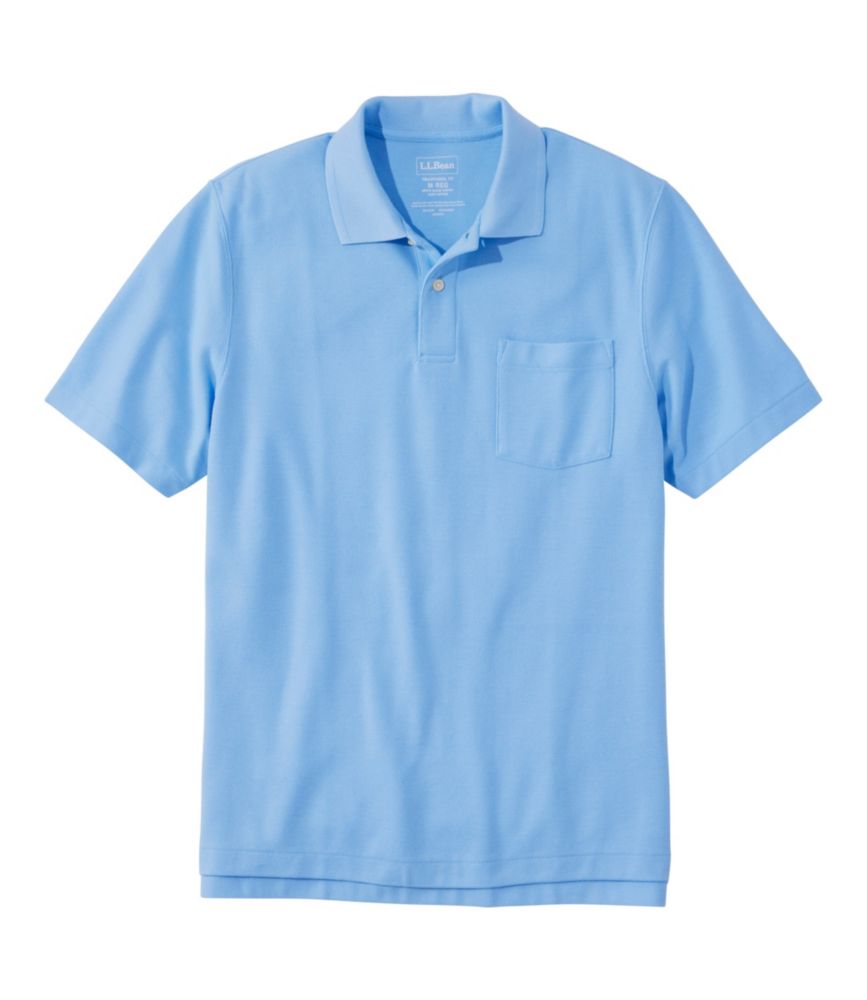 Men's Premium Double L® Polo, Hemmed Short-Sleeve with Pocket
