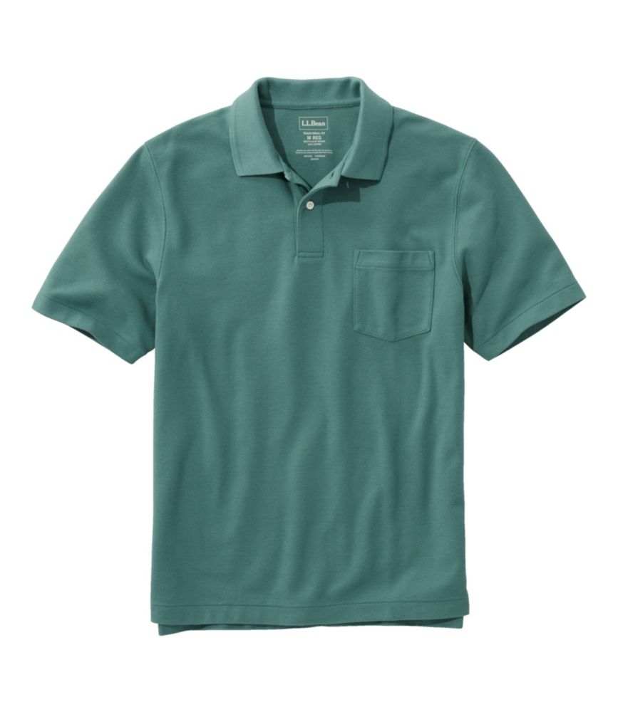 Men's Premium Double L® Polo, Hemmed Short-Sleeve with Pocket