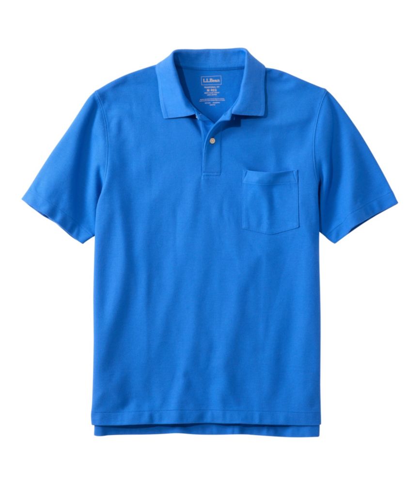Men's Premium Double L® Polo, Hemmed Short-Sleeve with Pocket