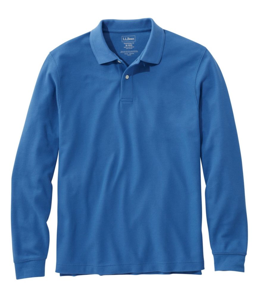 Men's Premium Double L Polo, LongSleeve Without Pocket Polo & Rugby