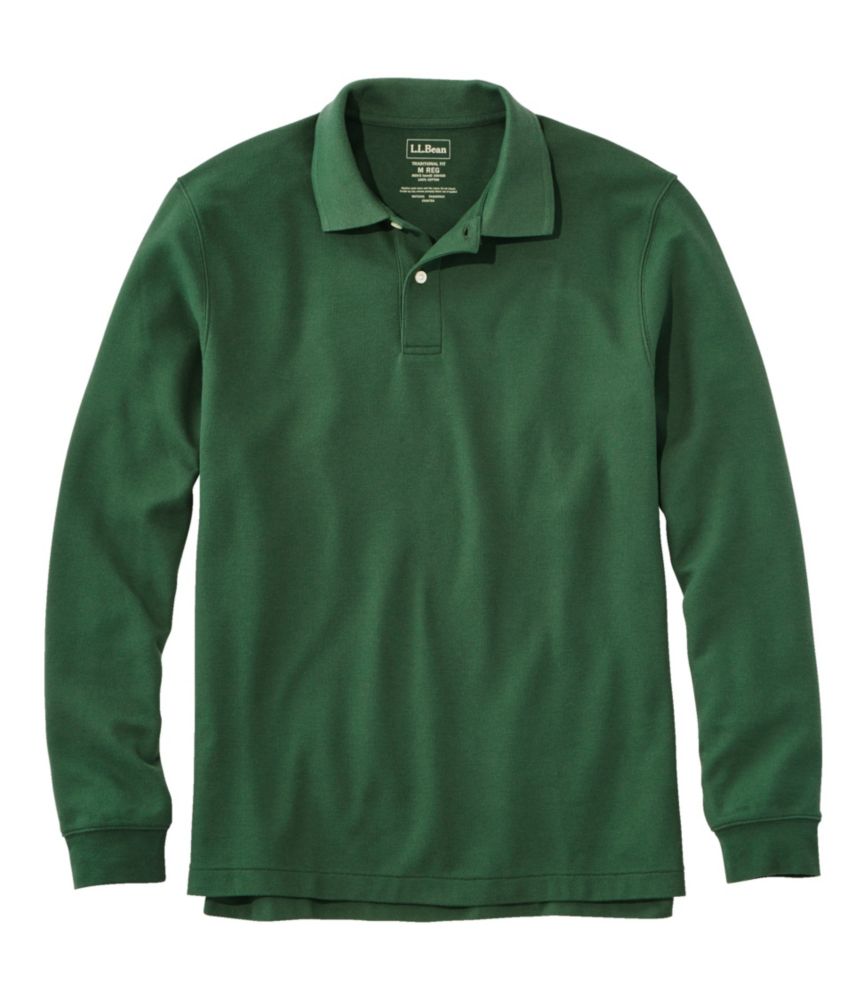 Men's Premium Double L® Polo, Long-Sleeve Without Pocket