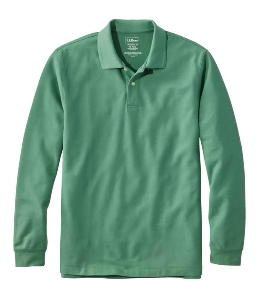 Men's Premium Double L® Polo, Long-Sleeve Without Pocket, Clover, small image number 1