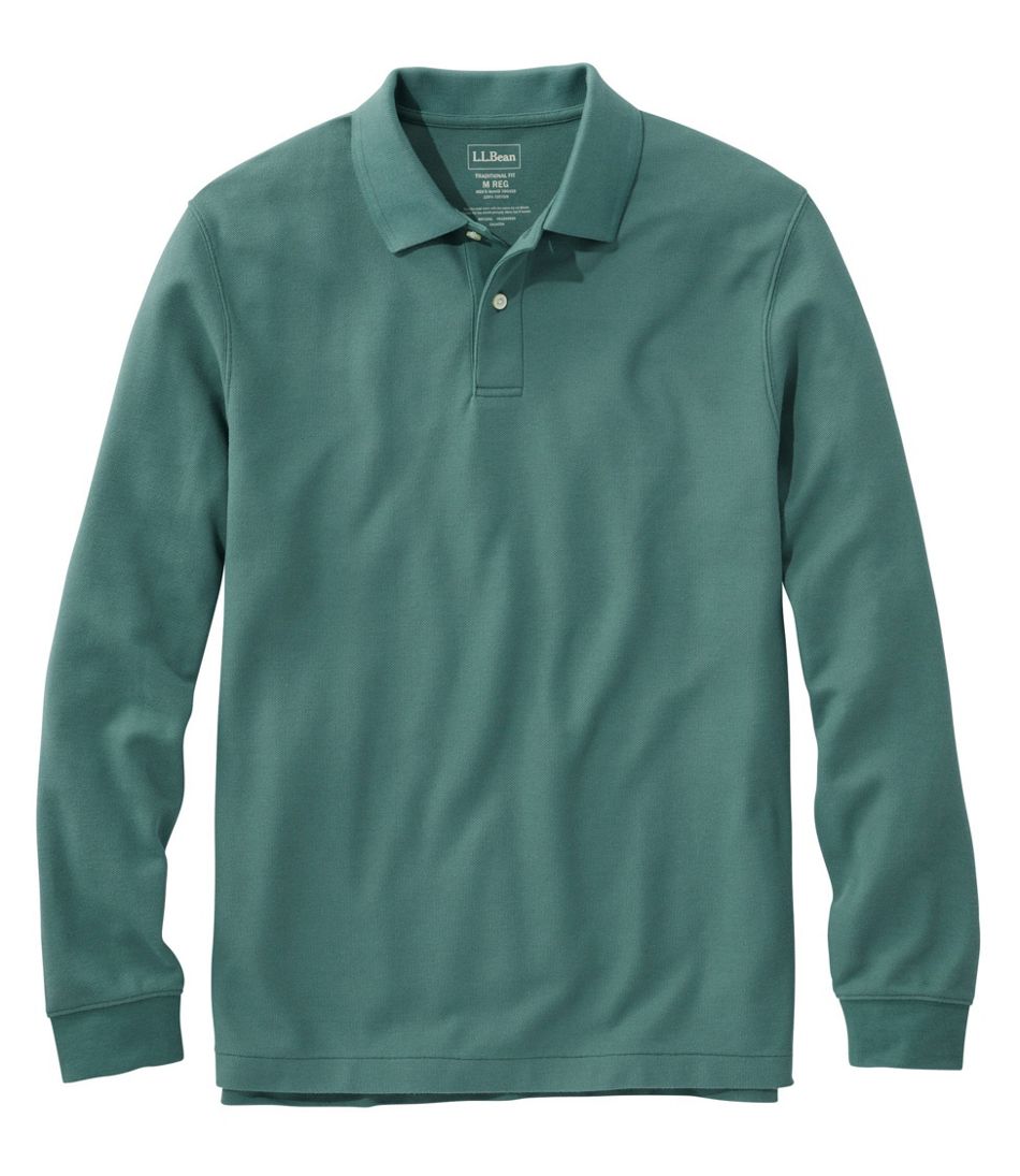 Men's Premium Double L Polo, Long-Sleeve Without Pocket | Polo Shirts at  L.L.Bean