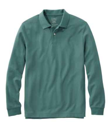 Men's Premium Double L&reg; Polo, Long-Sleeve Without Pocket