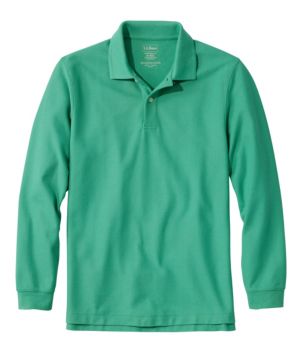 Men's Premium Double L® Polo, Long-Sleeve Without Pocket
