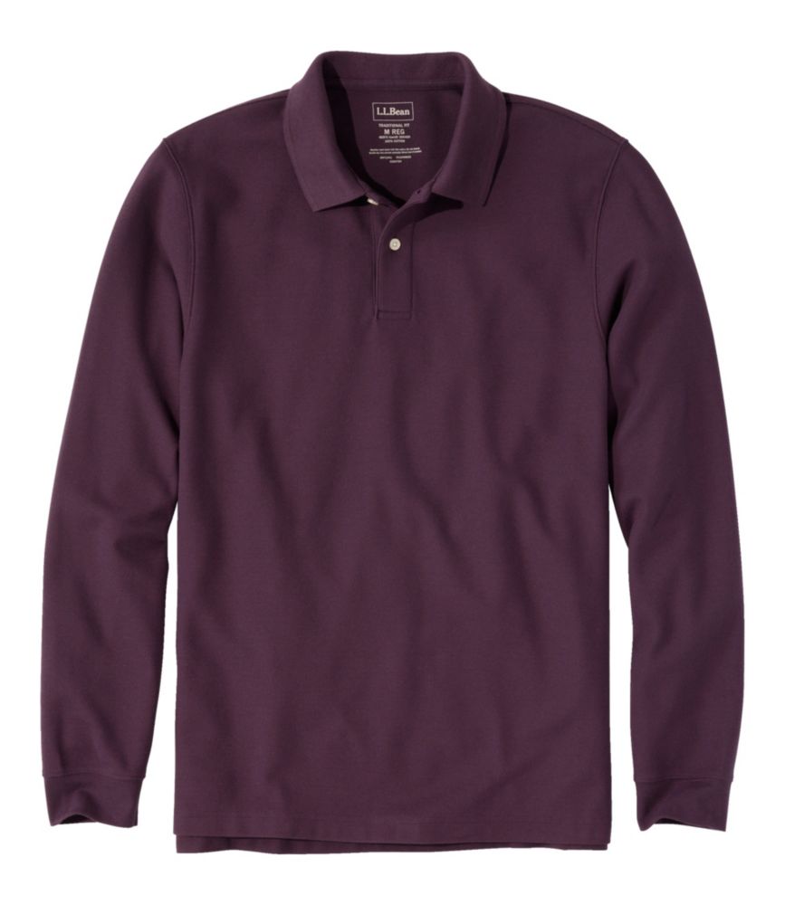 Men's Premium Double L® Polo, Long-Sleeve Without Pocket