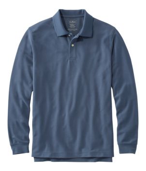 Men's Premium Double L® Polo, Long-Sleeve Without Pocket