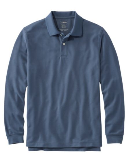 Men's Premium Double L® Polo, Long-Sleeve Without Pocket at L.L. Bean