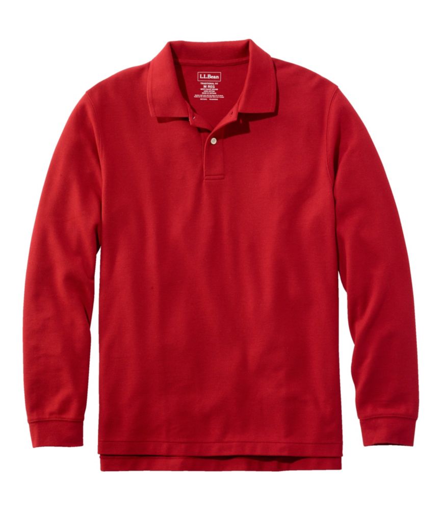Men's Premium Double L® Polo, Long-Sleeve Without Pocket