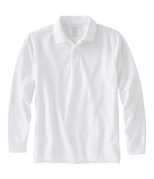 Men's Premium Double L Polo, Long-Sleeve Without Pocket