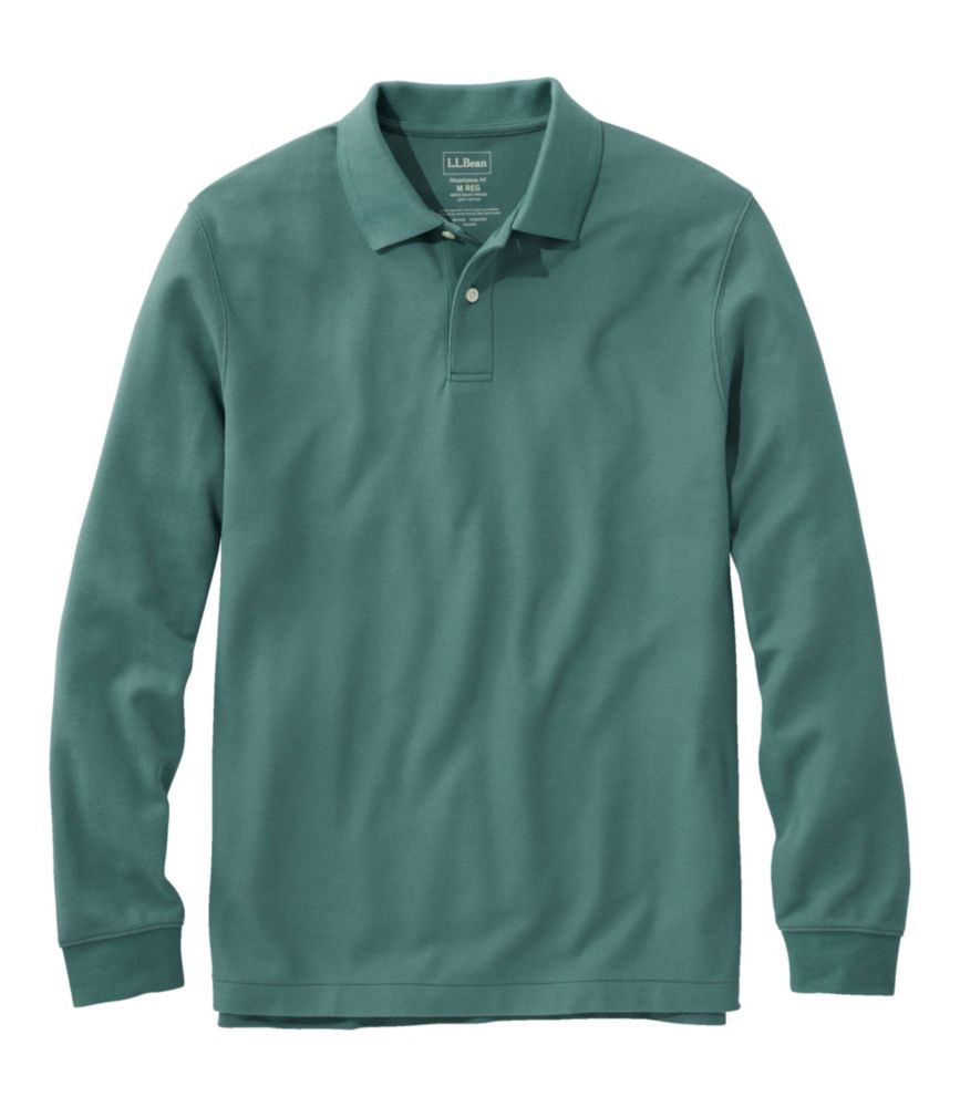 Men's Premium Double L® Polo, Long-Sleeve Without Pocket
