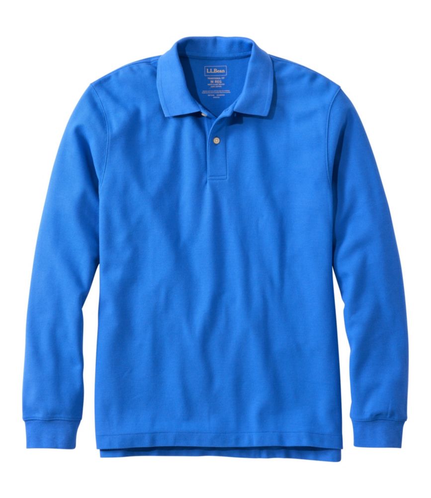 Men's Premium Double L® Polo, Long-Sleeve Without Pocket