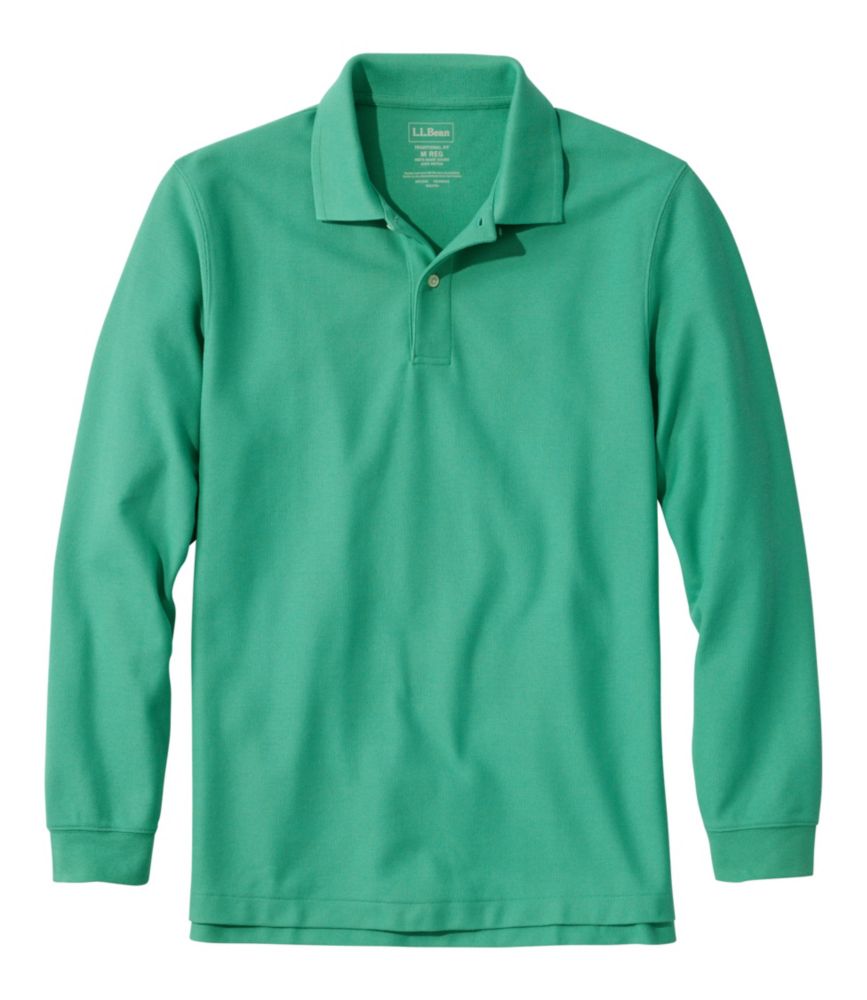 Men's Premium Double L® Polo, Long-Sleeve Without Pocket