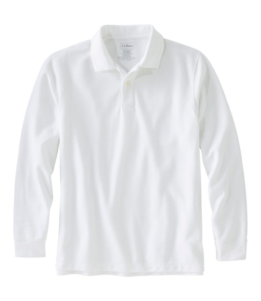 Men's Premium Double L® Polo, Long-Sleeve Without Pocket