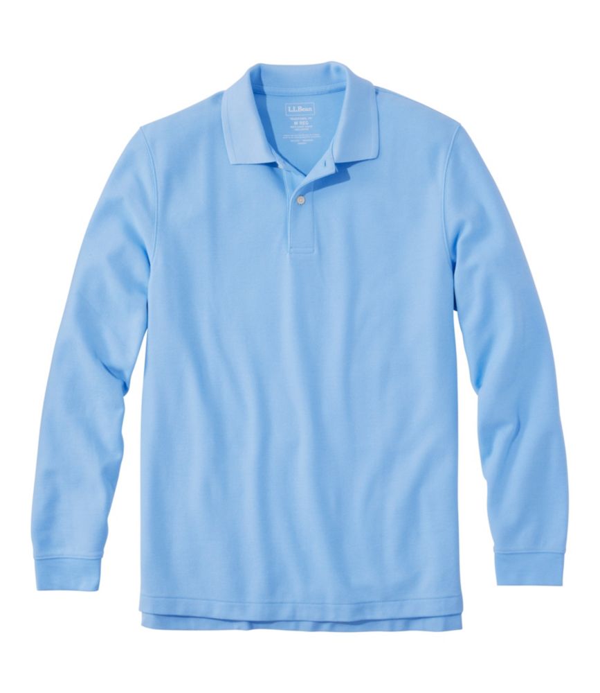 Men's Premium Double L® Polo, Long-Sleeve Without Pocket I love the neutral color