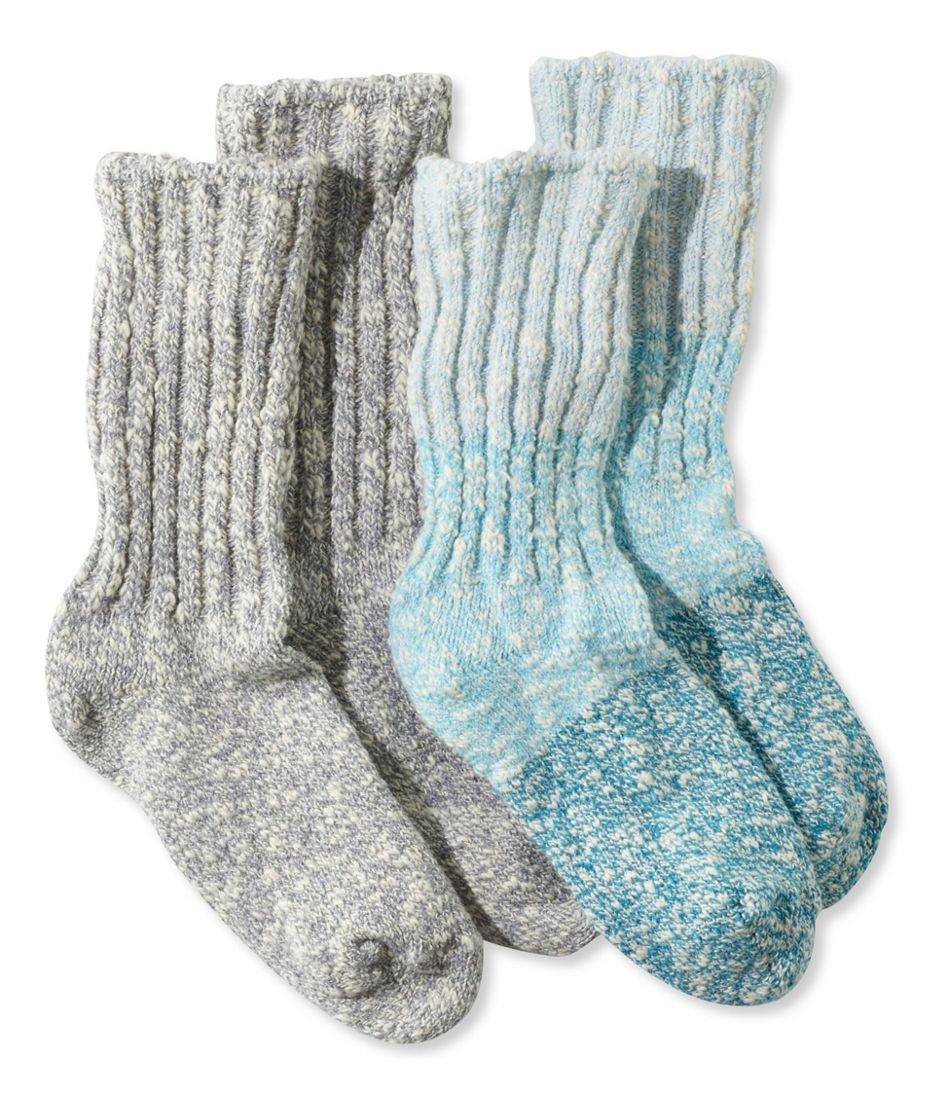 Kids' Cotton Ragg Socks, Two-Pack