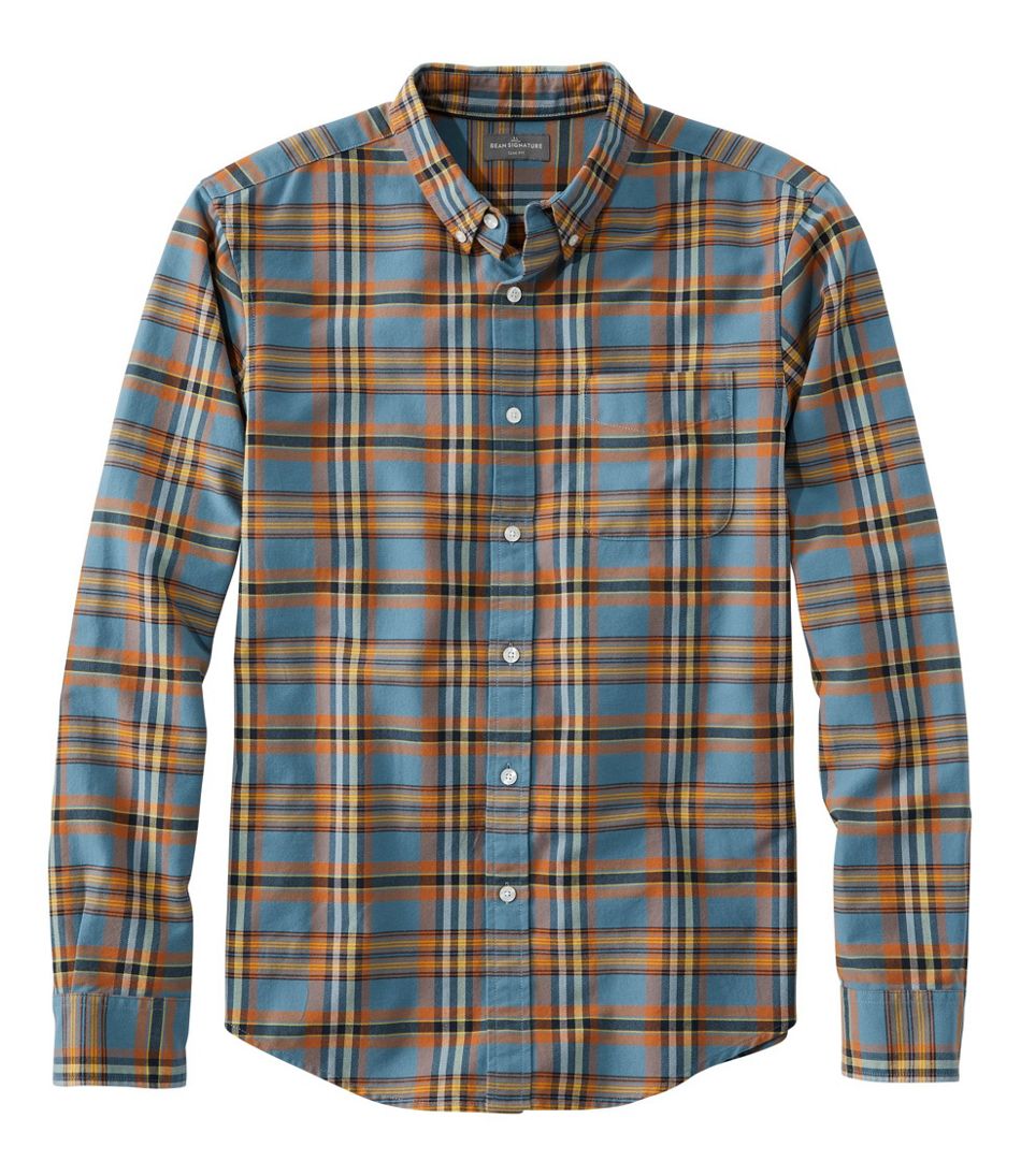 Men's Signature Washed Oxford Cloth Shirt, Plaid | at L.L.Bean