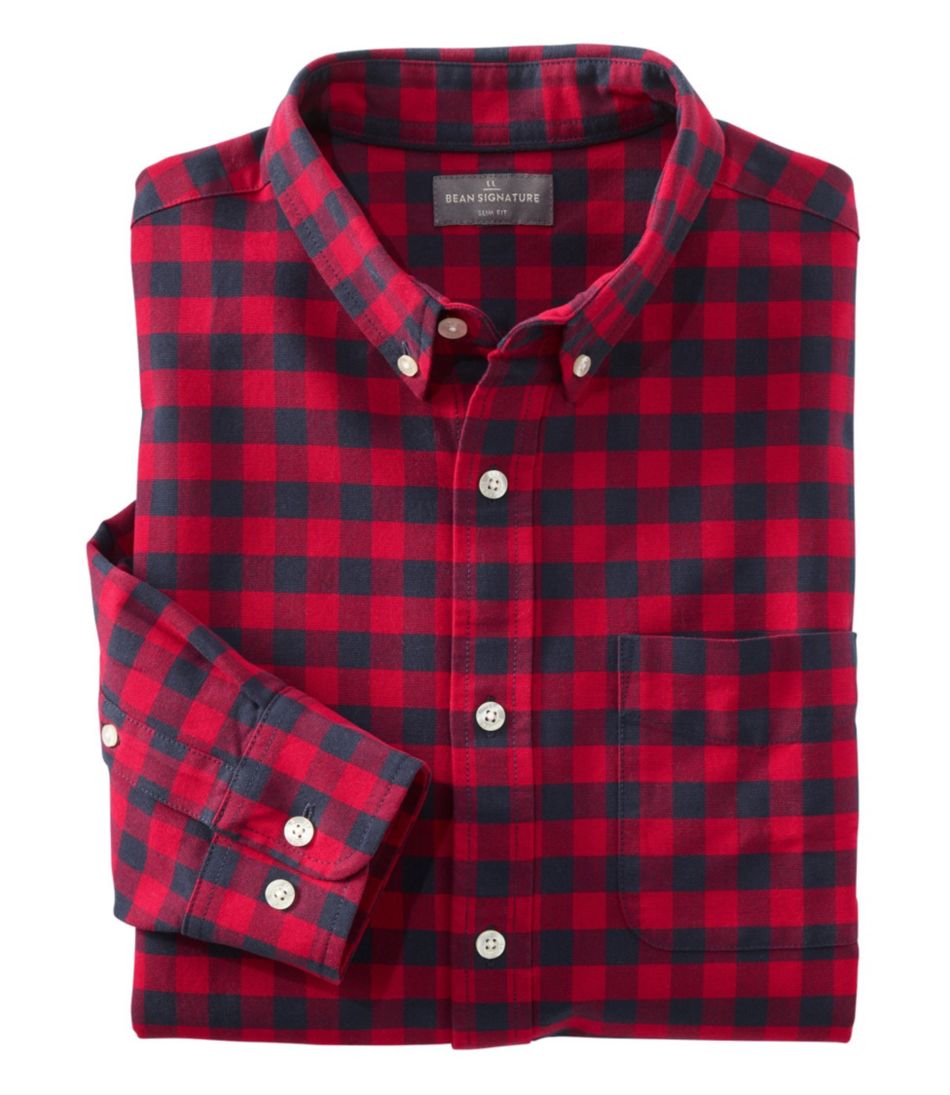 Men's Signature Washed Oxford Cloth Shirt, Plaid | Shirts at L.L.Bean