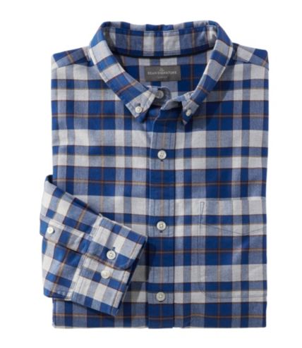 Men's Signature Washed Oxford Cloth Shirt, Plaid