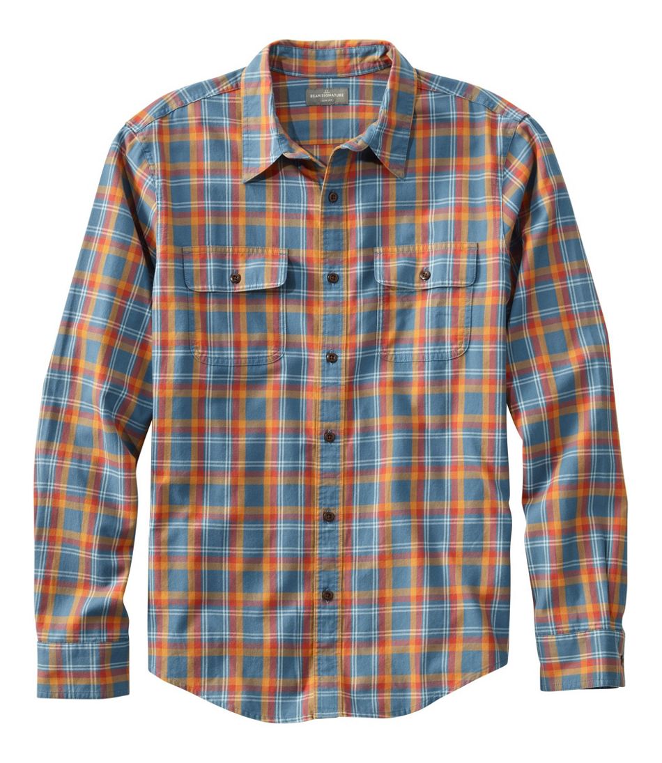 Men's Signature Castine Flannel Shirt, Slim Fit, Plaid | Casual 