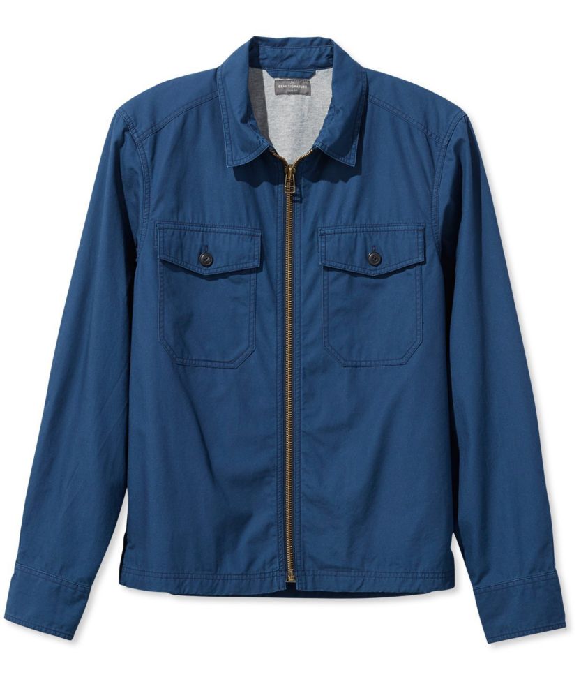 denim zip shirt mens