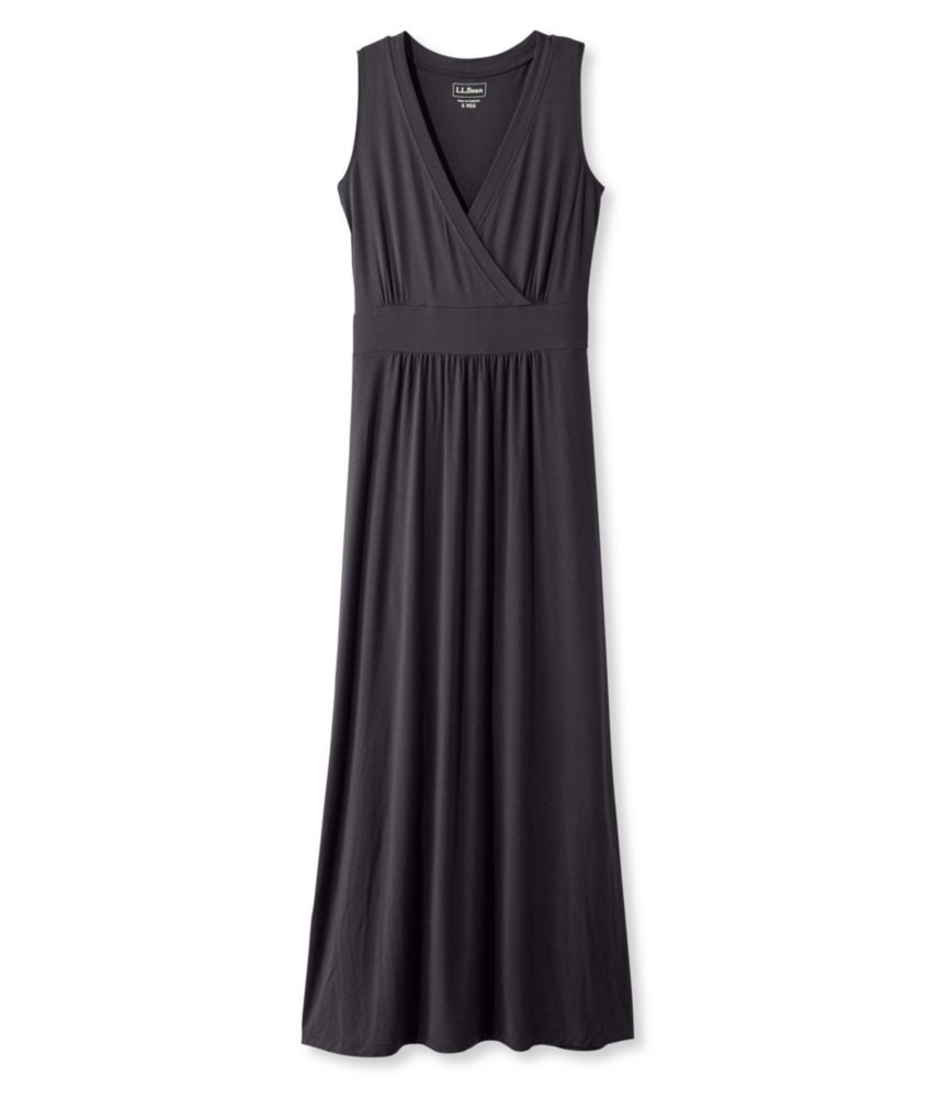 black knitted maxi dress