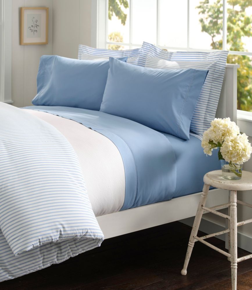 Premium Egyptian Percale Sheet Collection, Soft Blue, small image number 2