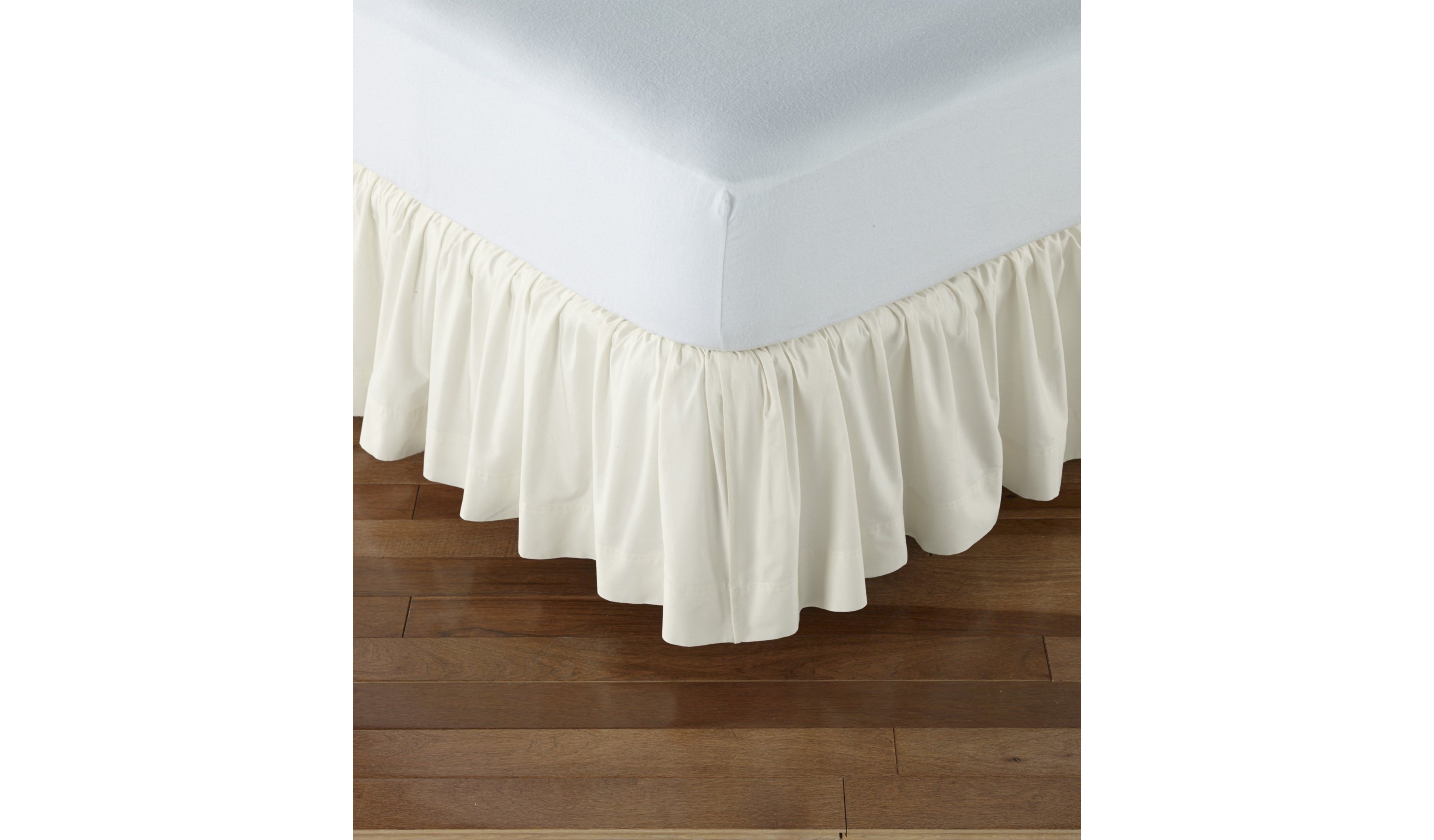 Gathered Cotton Bed Skirt
