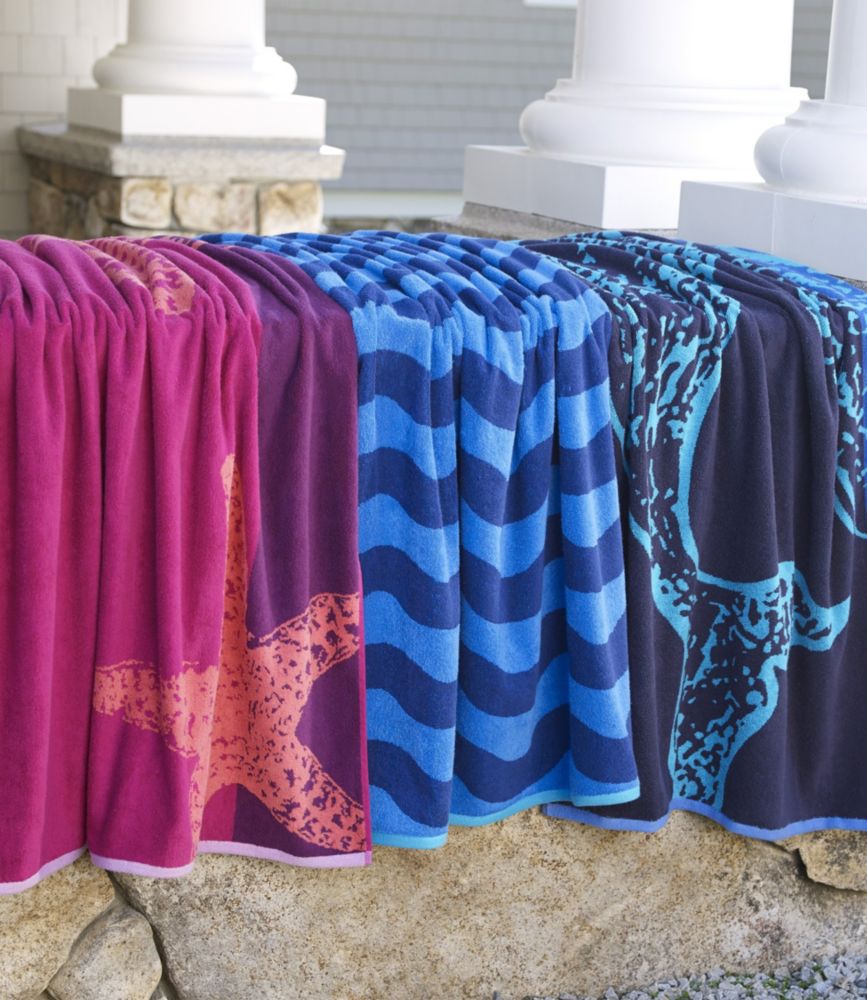 Seaside Beach Towel, Starfish