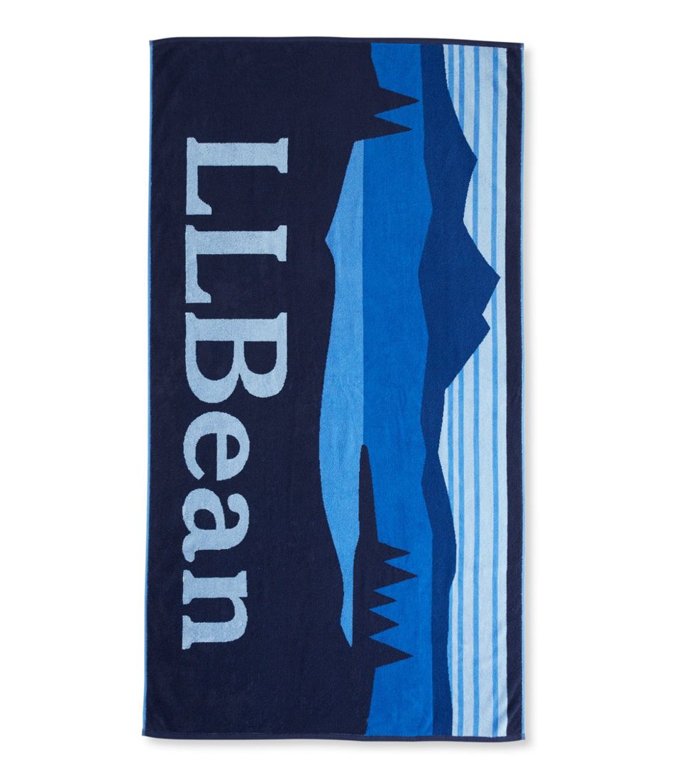 Seaside Beach Towel, L.L.Bean Logo