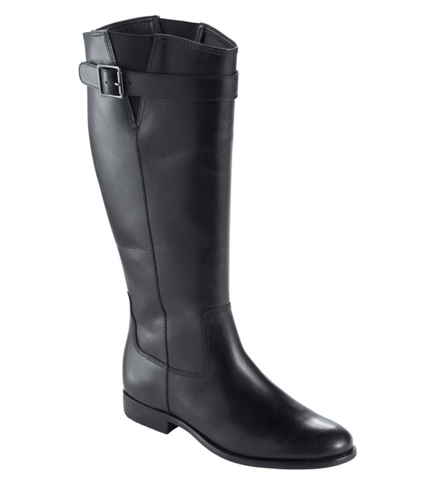 womens black long boots