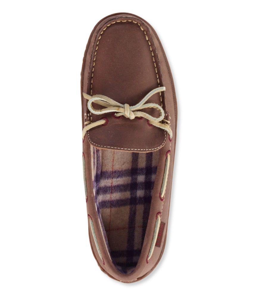 flannel lined moccasin slippers