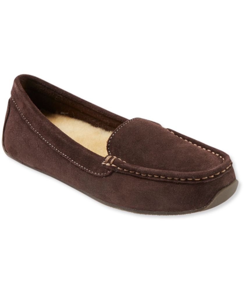 women's shearling moccasins