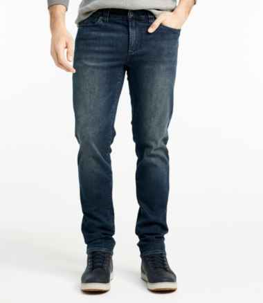 Men's Signature Five-Pocket Jeans with Stretch, Slim Straight