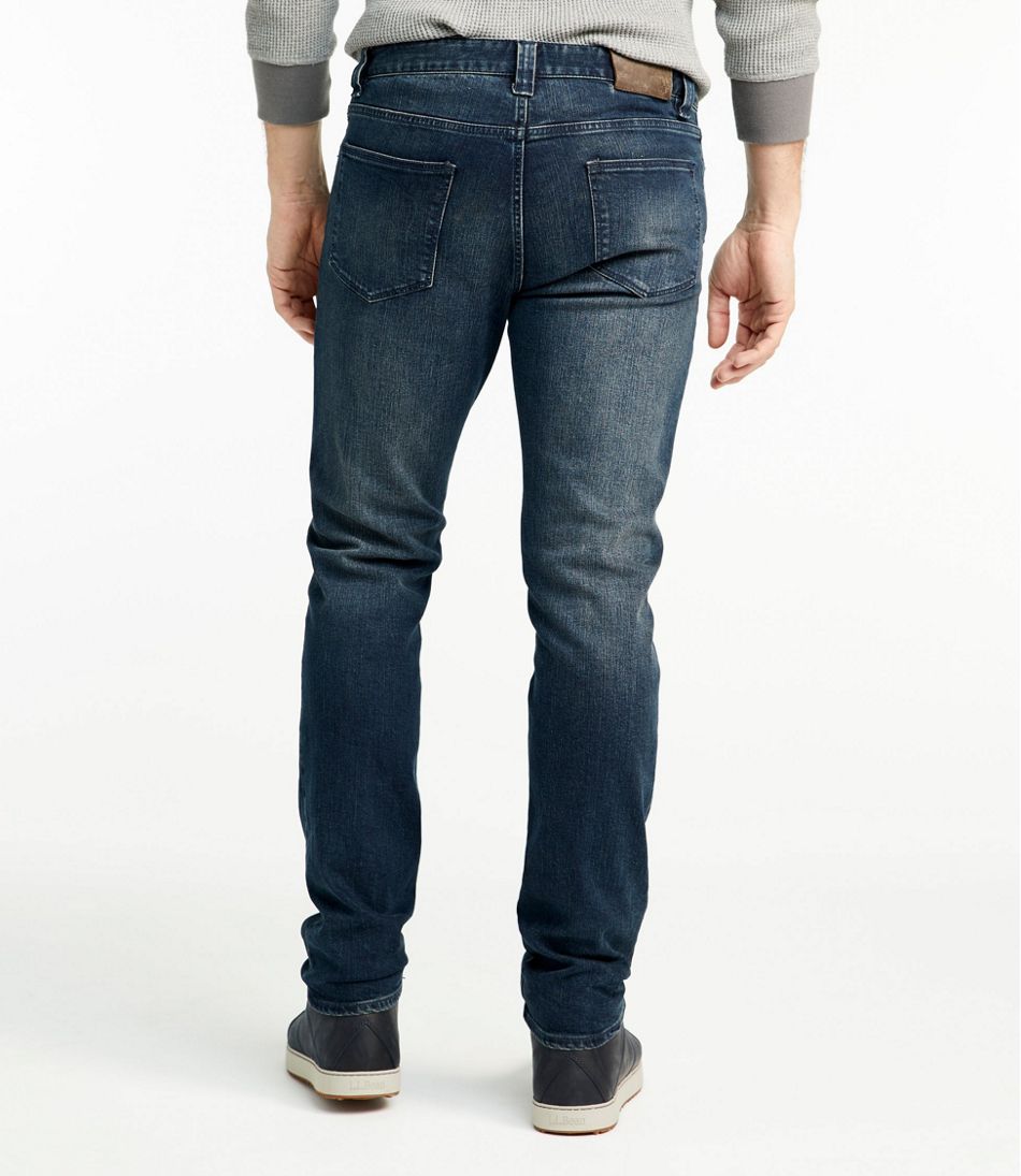 Men's Signature Five-Pocket Jeans with Stretch, Slim Straight | & Jeans at L.L.Bean