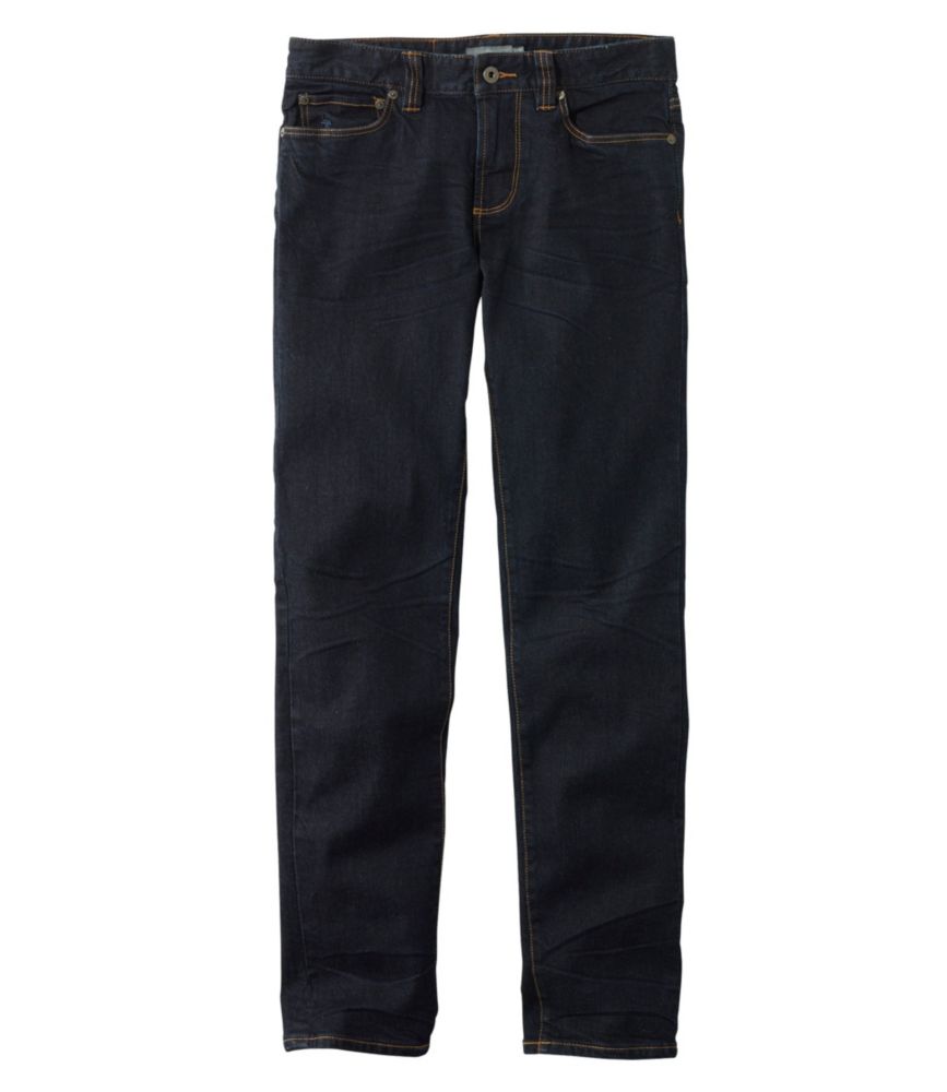Men's Signature Five-Pocket Jeans with Stretch, Slim Straight