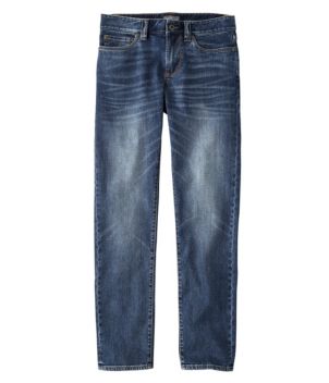 Men's Signature Five-Pocket Jeans with Stretch, Slim Straight