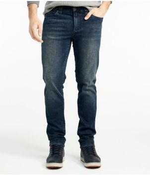 Men's Signature Five-Pocket Jeans with Stretch, Slim Straight