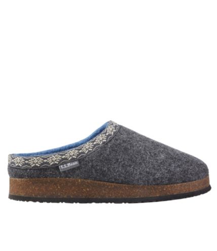 womens ll bean wool slipper clog