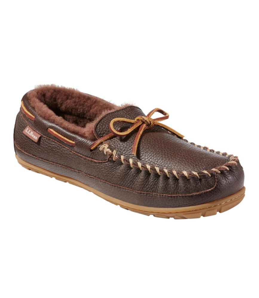 Men's Wicked Good® Moccasins, Moosehide, Chocolate, small image number 6