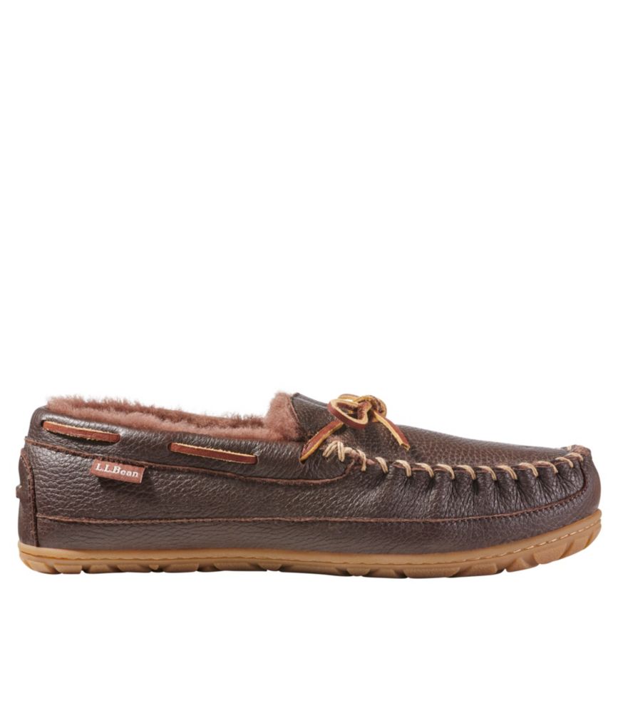 Men's Wicked Good® Moccasins, Moosehide, Chocolate, small image number 1