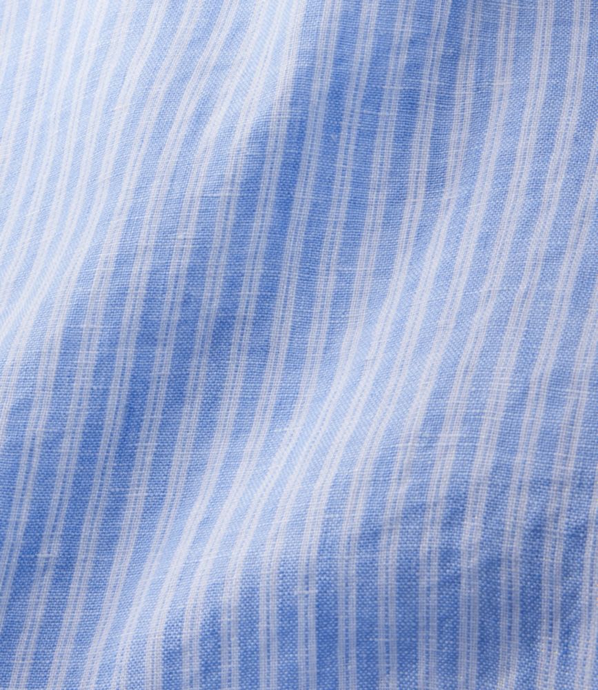 Women's Premium Washable Linen Shirt, Tunic Stripe