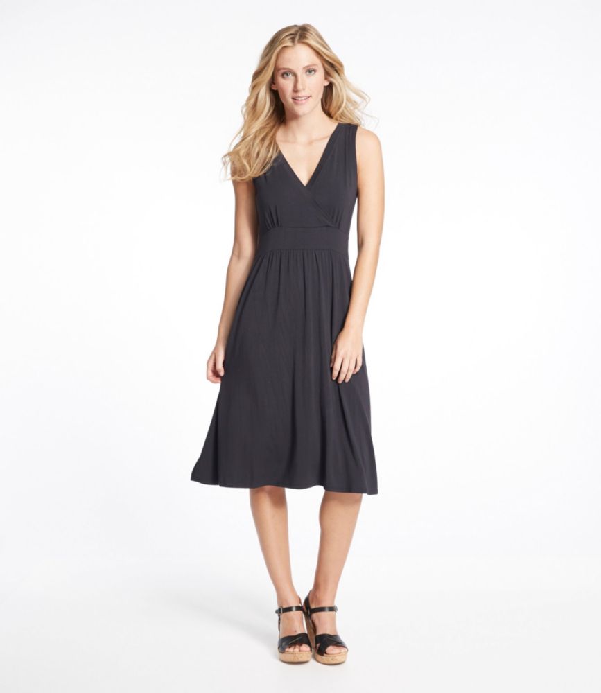 black sleeveless summer dress