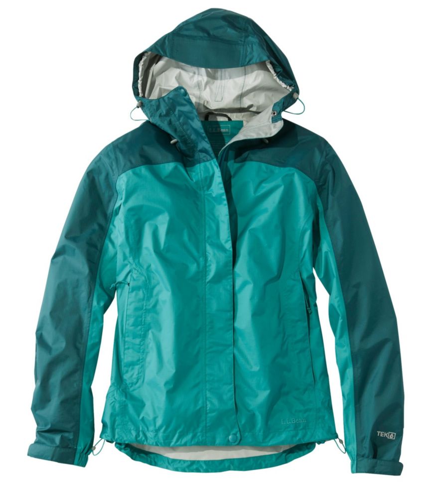 colour block waterproof jacket
