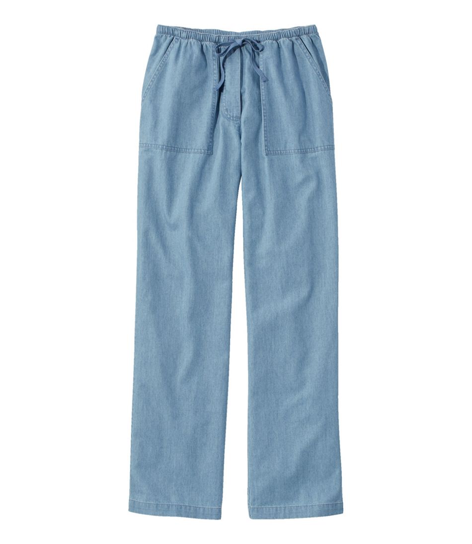 Women's Sunwashed Denim Pants, Straight-Leg | Pants & Jeans Women's Sunwashed Denim Pants, Straight-Leg | Pants & Jeans